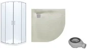 Kabiny prysznicowe - Roca Town Rondo 90x90 AMP150901M+AP10538438401300 - miniaturka - grafika 1