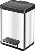 Kosze na śmieci - Hailo Kosz na śmieci Oko Duo Plus, rozmiar M, 2 x 9 L, stal nierdzewna Werk (0622-200) - miniaturka - grafika 1