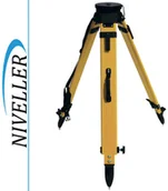 Sprzęt geodezyjny - NIVELLER Statyw karbonowy dwie blokady okrągła głowica Niveller 245G21018B - miniaturka - grafika 1