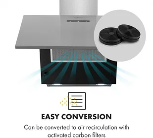 Klarstein Silver Lining 60 (CGCH2-SilvLining-60) - Okapy kuchenne - miniaturka - grafika 8