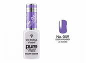 Lakiery hybrydowe - VICTORIA VYNN VICTORIA VYNN Kremowy Lakier Hybrydowy PURE kolor: 059 DEEP LAVENDER - 8 ml VIC000054 - miniaturka - grafika 1