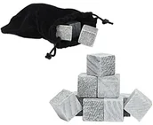 Pozostałe akcesoria barmańskie - Relaxdays najlepsza do whisky kamienie/worek do whisky Stones ze steatytu 9 sztuki z materiału w jednym zestawie  kuehlsteine jako zamiennik do whisky, Bourbon, Scotch kostki lodu i koktajli rozwadnia 10018966 - miniaturka - grafika 1