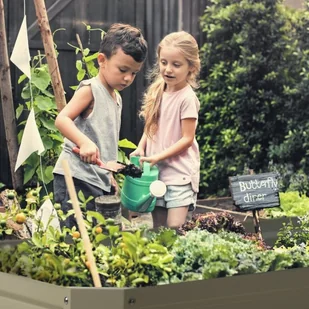 Blumfeldt Blumfeldt High Grow Straight Grządka podwyższona 180 x 60 x 90 cm 970 l stal ocynkowana kolor beżowy GDMB4-Highgrow-St-BG - Pozostałe akcesoria do uprawy roślin - miniaturka - grafika 2