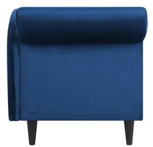 Beliani Szezlong welur ciemnoniebieski LUIRO - Szezlongi - miniaturka - grafika 7