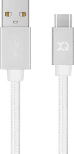 Xqisit Kabel Sznurkowy antysplątaniowy USB-C Typu C 180cm BIAŁY TWORZYWO SZTUCZNE 40661 - Kable USB - miniaturka - grafika 3