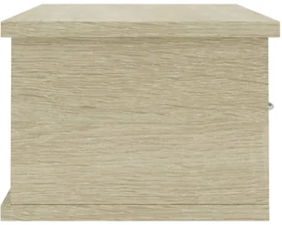 vidaXL vidaXL Półka ścienna z szufladami, dąb sonoma, 60x26x18,5 cm - Półki do salonu - miniaturka - grafika 5