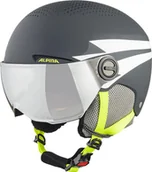 Kaski narciarskie - Alpina Visor Zupo 51-55cm Kids, charcoal/neon matt 2020 Kaski narciarskie A9229 2 32 - miniaturka - grafika 1