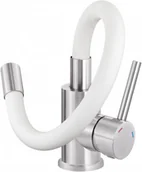 Baterie kuchenne - Deante BOC W720 Luno Bateria zlewozmywakowa stojąca z elastyczną wylewką - miniaturka - grafika 1