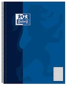 Akcesoria do bindownic - Oxford 100050393 Collegeblock zeszyt, format A5+, w kratkę z marginesem, z 6 dziurkami i mikroperforacjami, 80 kartek, 5 sztuk, ciemnoniebieski 384508028 - miniaturka - grafika 1