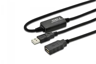Digitus Kabel USB 2.0A /M - USB A/Ż10 m czarny (DA-73100-1) - Kable USB - miniaturka - grafika 6