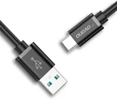 Kable USB - Dudao kabel przewód USB - USB Typ C Super Fast Charge 1 m czarny L5G-Black - miniaturka - grafika 1
