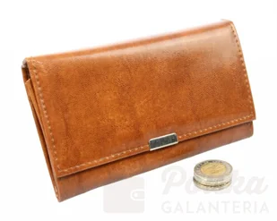 Haro (PL) Klasyczny Portfel Damski (PL) Poziomy Mały Skóra Włoska - Portfele - miniaturka - grafika 4