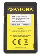 Ładowarki i akumulatory - PATONA Ładowarka do akumulatorów USB Smart Dual LCD do Canon LP-E12 - miniaturka - grafika 1