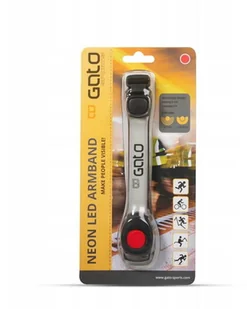 GATO GATO Opaska na ramię GATO SPORTS NEON LED USB czerwona - Pozostały sprzęt i akcesoria do ćwiczeń - miniaturka - grafika 2