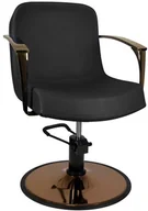 Meble fryzjerskie - GABBIANO FOTEL DO STYLIZACJI MIEDZIANY BOLONIA CZARNY - miniaturka - grafika 1