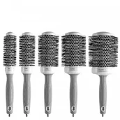 Szczotki i grzebienie do włosów - Olivia Garden Ceramic + Ion zestaw 5 ceramicznych szczotek do modelowania włosów z jonizacją | 25mm + 35mm + 45mm + 55mm + 65mm - miniaturka - grafika 1