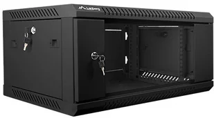 Lanberg Szafa 19" 4U 600x450, czarna FLAT PACK WF01-6404-10B - Szafy rack - miniaturka - grafika 2