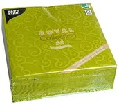 Pozostałe akcesoria barmańskie - Papstar , 50 serwetek "Royal Collection" 1/4 składane 40 cm x 40 cm oliwkowo-zielony "Casali", # 84883 84883 - miniaturka - grafika 1