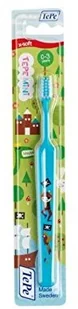 TePe Mini szczoteczka do zębów dla dzieci z małą wąską główką extra soft Light Green 0 3 Years Small Toothbrush with Tapered Brush Head - Szczoteczki do zębów dla dzieci - miniaturka - grafika 3
