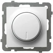 Gniazdka elektryczne - Ospel Ściemniacz uniwersalny As biały - miniaturka - grafika 1