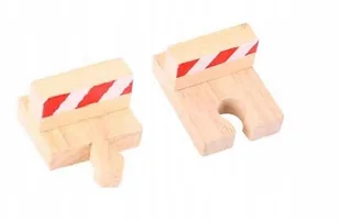 Bigjigs Toys Zestaw torów końcowych (2 szt) BJT161 - Pociągi dla dzieci - miniaturka - grafika 2