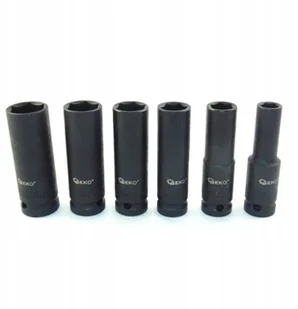 GEKO Zestaw długich nasadek udarowych 1/2" 10 21mm 6el 20) - Pozostałe wyposażenie warsztatu - miniaturka - grafika 2