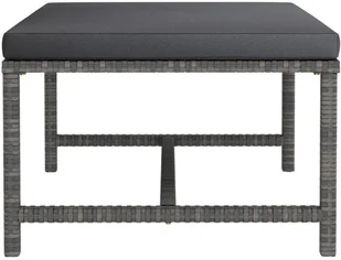 vidaXL 5-cz zestaw wypoczynkowy do ogrodu poduszki szary rattan PE 313503 - Meble ogrodowe - miniaturka - grafika 13