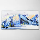 Obrazy i zdjęcia - PL Coloray Obraz na Szkle zima śnieg góry przyroda 120x60cm - miniaturka - grafika 1