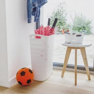 Curver Kosz na bieliznę Ribbon, biały, 49 l - Kosze na bieliznę - miniaturka - grafika 5