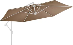 vidaXL Zamienne pokrycie parasola ogrodowego, kolor taupe, 350 cm 313815 - Parasole ogrodowe - miniaturka - grafika 2