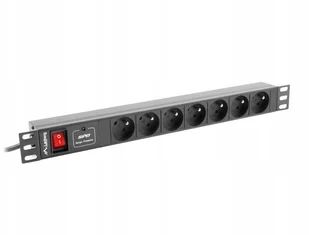 LANBERG Lanberg listwa zasilająca PDU 7 gniazd 2.0m (PDU-07E-0200-IEC-BK) - Listwy zasilające - miniaturka - grafika 4