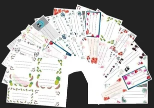 Bee-bee Nalepki na zeszyt Moderno/fashion /25mix NZMF - Artykuły biurowe - miniaturka - grafika 2