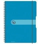 Szkolne artykuły papiernicze - Herlitz Brulion na spirali A4/80K kratka PP nieb. tr(2szt) - miniaturka - grafika 1