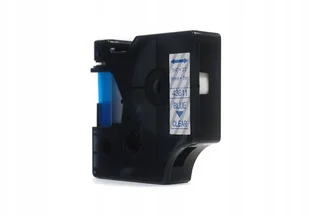 Dymo JetWorld Taśma D1 Niebieski na Przezroczystym 6mm x 7m LM100 LM100+ LM200 LM300 LM400 LM420P LM350 LM350D LM360D LM450D LM260P LM120P LM500TS JWT-D43611N - Etykiety do drukarek - miniaturka - grafika 3