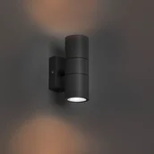 Lampy ogrodowe - QAZQA Kinkiet zewnętrzny antracyt IP44 - Duo - miniaturka - grafika 1