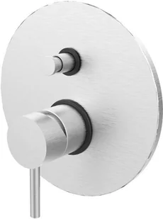 Paffoni Bateria podtynkowa 2-drożna LIGHT stal szczotkowana Rubinetterie LIG015ST - Baterie podtynkowe Paffoni Bateria podtynkowa 2-drożna LIGHT stal szczotkowana Rubinetterie LIG015ST - Baterie podtynkowe - miniaturka - grafika 1