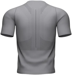 Compressport Koszulka biegowa TRAIL HALF-ZIP FITTED SS TOP szara - Koszulki sportowe męskie - miniaturka - grafika 5
