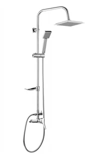 Deante DEANTE JOKO SQUARE Kolumna natryskowa z baterią chrom NBJ 01SK NBJ_01SK - Zestawy prysznicowe - miniaturka - grafika 3