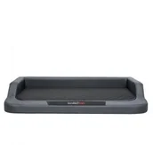 Legowiska dla psów - Hobbydog Legowisko dla psa 94x62 cm Grafit z czarnym MESGRC2 - miniaturka - grafika 1