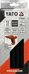 YATO KLEJ TERMOTOPLIWY UNIWERSALNY 7,2x100MM 12SZT CZARNY YT-82441 YT-82441 - Kleje i inne preparaty budowlane - miniaturka - grafika 2
