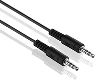 Kable - conecto CC50484 kabel jack audio stereo Aux kabel połączeniowy jack 3,5 mm wtyczka jack 3,5 mm wtyczka jack Ultraslim-Design 1,50 m czarny - miniaturka - grafika 1