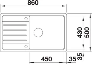 Blanco LEGRA XL 6 S 523326 antracyt - Zlewozmywaki - miniaturka - grafika 3