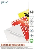 Folie do laminatora - Unbekannt PAVO Premium foliami do laminowania, DIN A4, 2 X 75 mikronów, 100-ER Pack 8004270 - miniaturka - grafika 1
