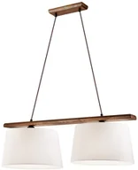 Lampy sufitowe - Lamkur Żyrandol na lince AIDA 2xE27/60W/230V - miniaturka - grafika 1