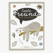 Pozostałe akcesoria kuchenne - Goldbuch GOLDBUCH książeczka dla przyjaciół, LENIWIEC, 88 stron zilustrowała, DIN A5, druk artystyczny laminowany, szary/biały,,,,, 43580 43 580 - miniaturka - grafika 1