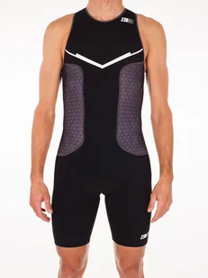 ZEROD strój triathlonowy RACER TRISUIT czarny - Bielizna sportowa męska - miniaturka - grafika 3