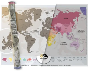 Playprint Polska Mapa zdrapka świata premium - Globusy - miniaturka - grafika 2