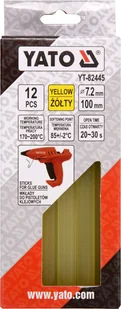 YATO KLEJ TERMOTOPLIWY UNIWERSALNY 7,2x100MM 12SZT ŻÓŁTY YT-82445 YT-82445 - Kleje i inne preparaty budowlane - miniaturka - grafika 2