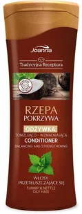 Joanna Tradycyjna Receptura Tonizująco wzmacniająca odżywka do włosów Rzepa Pokrzywa 300 ml - Odżywki do włosów - miniaturka - grafika 3