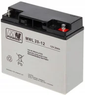 Baterie do zasilaczy awaryjnych UPS - Akumulator 12V/20AH-MWL - miniaturka - grafika 1